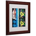 Miguel Paredes Crime in Black Matted Framed Art - 11x14 Inches - Wood Frame