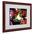 Miguel Paredes Fisheye Matted Framed Art - 16x20 Inches - Wood Frame