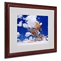 Philippe Sainte-Laudy Burn Tree Matted Framed Art - 16x20 Inches - Wood Frame