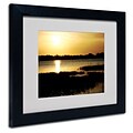 Trademark Fine Art Patty Tuggle End of the Day Matted Art Black Frame 11x14 Inches
