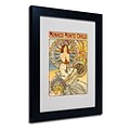 Trademark Fine Art Alphonse Mucha Monaco-Monte Carlo Matted Art Black Frame 11x14 Inches