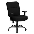 Belnick Hercules™ Series Fabric Office Chair with Arms and Extra Wide Seat, Black