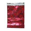JAM Paper® 9 x 12 Open End Foil Envelopes with Self-Adhesive Closure, Red Holly, 100/Pack (1333313B)