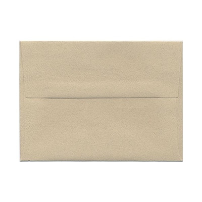 JAM Paper® A6 Passport Invitation Envelopes, 4.75 x 6.5, Sandstone Brown Recycled, 25/Pack (71201)