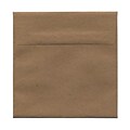 JAM Paper 6 x 6 Square Invitation Envelopes, Brown Kraft Paper Bag, 25/Pack (LEKR502)