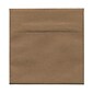 JAM Paper® 5.5 x 5.5 Square Invitation Envelopes, Brown Kraft Paper Bag, 25/Pack (46317108)