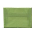 JAM Paper® 4Bar A1 Translucent Vellum Invitation Envelopes, 3.625 x 5.125, Leaf Green, 25/Pack (1591