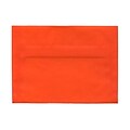 JAM Paper® A7 Invitation Envelopes, 5.25 x 7.25, Orange Translucent Vellum, 25/pack (PACV719)