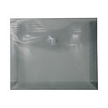 JAM Paper® Plastic Envelopes with Hook & Loop Closure, 2 Exp, Letter Booklet, 9.75 x 13, Smoke Grey Poly, 12/pack (218V2SM)