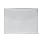 JAM Paper® Plastic Envelopes with Tuck Flap Closure, Booklet, 5 1/2 x 7 3/8, Clear Poly, 12/Pack (1541743)