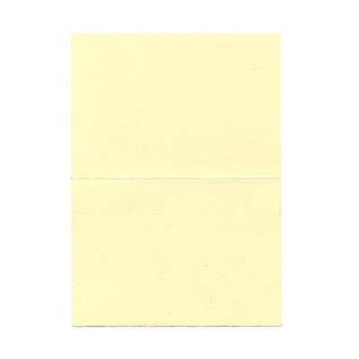 JAM Paper® Blank Foldover Cards, 4bar / A1 size, 3 1/2 x 4 7/8, Ivory Linen, 100/pack (309877)