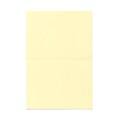 JAM Paper® Blank Foldover Cards, A6 size, 4 5/8 x 6 1/4, 80lb Strathmore Ivory Wove, 25/pack (37806090)