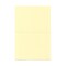 JAM Paper® Blank Foldover Cards, A7 size, 5 x 6 5/8, 80lb Strathmore Ivory Wove, 25/pack (37806092)