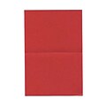 JAM Paper® Blank Foldover Cards, A6 size, 4 5/8 x 6 1/4, Crushed Leaf Red Poppy, 50/pack (HOCT910)
