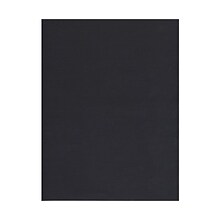 JAM Paper® Matte Cardstock, 8.5 x 11, 80lb Black Linen Recycled, 250/ream (6293359B)