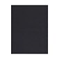 JAM Paper® Matte Cardstock, 8.5 x 11, 80lb Black Linen Recycled, 250/ream (6293359B)