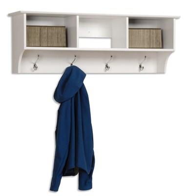 Prepac™ Sonoma Entryway Cubbie Shelf, 48" x 11.5", White
