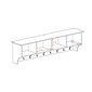 Prepac™ Wide Hanging Entryway Shelf, 60" x 11.5", Espresso