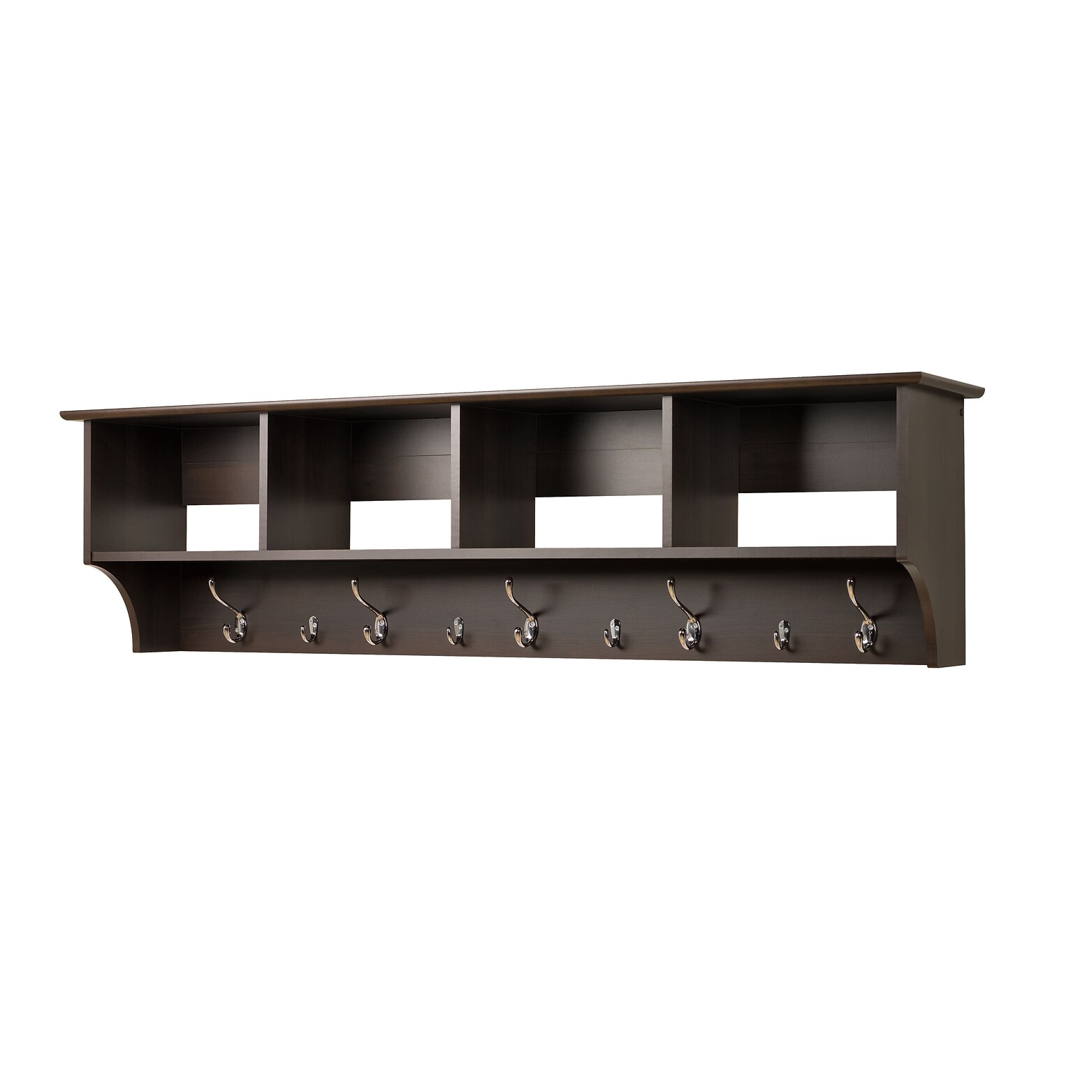 Prepac™ Wide Hanging Entryway Shelf, 60 x 11.5, Espresso