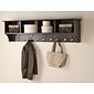 Prepac™ Wide Hanging Entryway Shelf, 60" x 11.5", Espresso