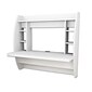 Prepac 42" Wall Mounted Floating Desk with Storage, White (WEHW-0200-1)