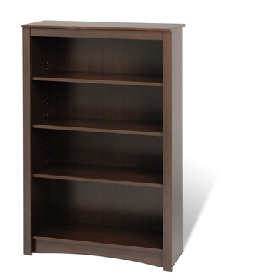 Prepac™ 4 Shelf Bookcase, Espresso