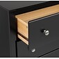 Prepac™ Sonoma Composite Wood 2 Drawer Armoire, Black