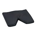 DMI® 16 x 18 x 2 Foam Contoured Coccyx Cushion, Oxford Nylon Cover, Black