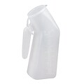 HealthSmart® Non-Autoclavable Male Urinal With Cover, 1 qt.