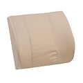 DMI® 14 x 13 Foam Standard Lumbar Cushion With Strap, Polyester/Cotton Cover, Tan