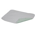 DMI® 28 x 36 4-Ply Quilted Reusable Bed Pad, White and Green