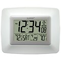 La Crosse Technology® Atomic Digital Clock With Temperature; White