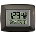 La Crosse Technology® Atomic Digital Clock With Temperature, Chocolate