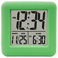 Equity by La Crosse Soft Green Cube LCD Alarm Clock (70903)