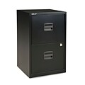 Bisley® 2-Drawer Steel Home Filing Cabinet, Black (FILE2-BK)