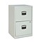 Bisley® 2-Drawer Steel Vertical File Cabinet, Light Gray, Letter/A4 (FILE2-LG)