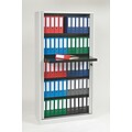 Bisley® 78 Binder Storage Tambour Cabinet, Light Gray