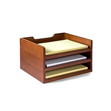 Empire Stack & Style Wood Desk Organizers Kit, Cherry