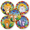 SmileMakers® Assorted Fall Animals Stickers, 2-1/2”H x 2-1/2”W, 100/Box