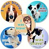 SmileMakers® I Was Brave Stickers, 2-1/2”H x 2-1/2”W, 100/Box