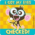 SmileMakers® Eyes Checked Monkey Sticker, 2-1/2”H x 2-1/2”W, 100/Roll