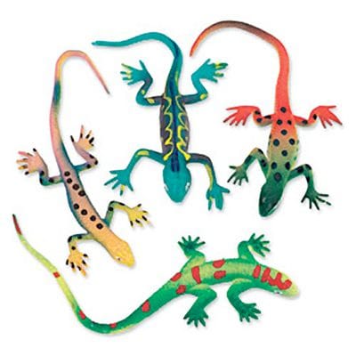 SmileMakers® Stretchy Painted Lizards; 48 PCS