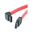 4XEM™ 18 Standard to Left Angle SATA Female/Female Cable, Red