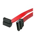 4XEM™ 36 Standard to Right Angle SATA Female/Female Cable, Red