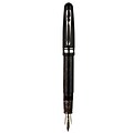 Delta Fusion 82 Cartridge/Converter Fountain Pen With 18 Kt Medium Nib; Brown