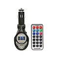 QFX FMT-1 Wireless FM Transmitter With 3.5 mm Line-In Jack,  Black