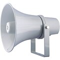 Pyle® PHSP101T 20 W 9.7 Indoor/Outdoor PA Horn Speaker W/70 V Transformer,  Grey