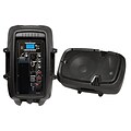 Pyle®PPHP1037UB 10 700 W Powered Two-Way Speaker w/MP3/USB/SD/Bluetooth Streaming & Record Function