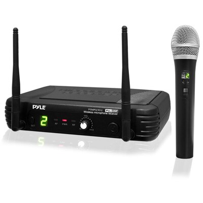 PYLE Premier Series Wireless Headset Microphone, Black (PDWM1902)