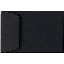 LUX #1 Coin Envelopes (2-1/4 x 3-1/2) 50/Box, Midnight Black (1COBLK-50)